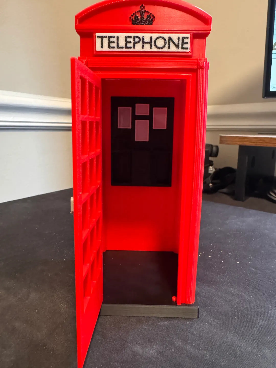 Miniatura cabina teléfono roja Londres 3D - regalo decoración viajeros Chile Plastix3D