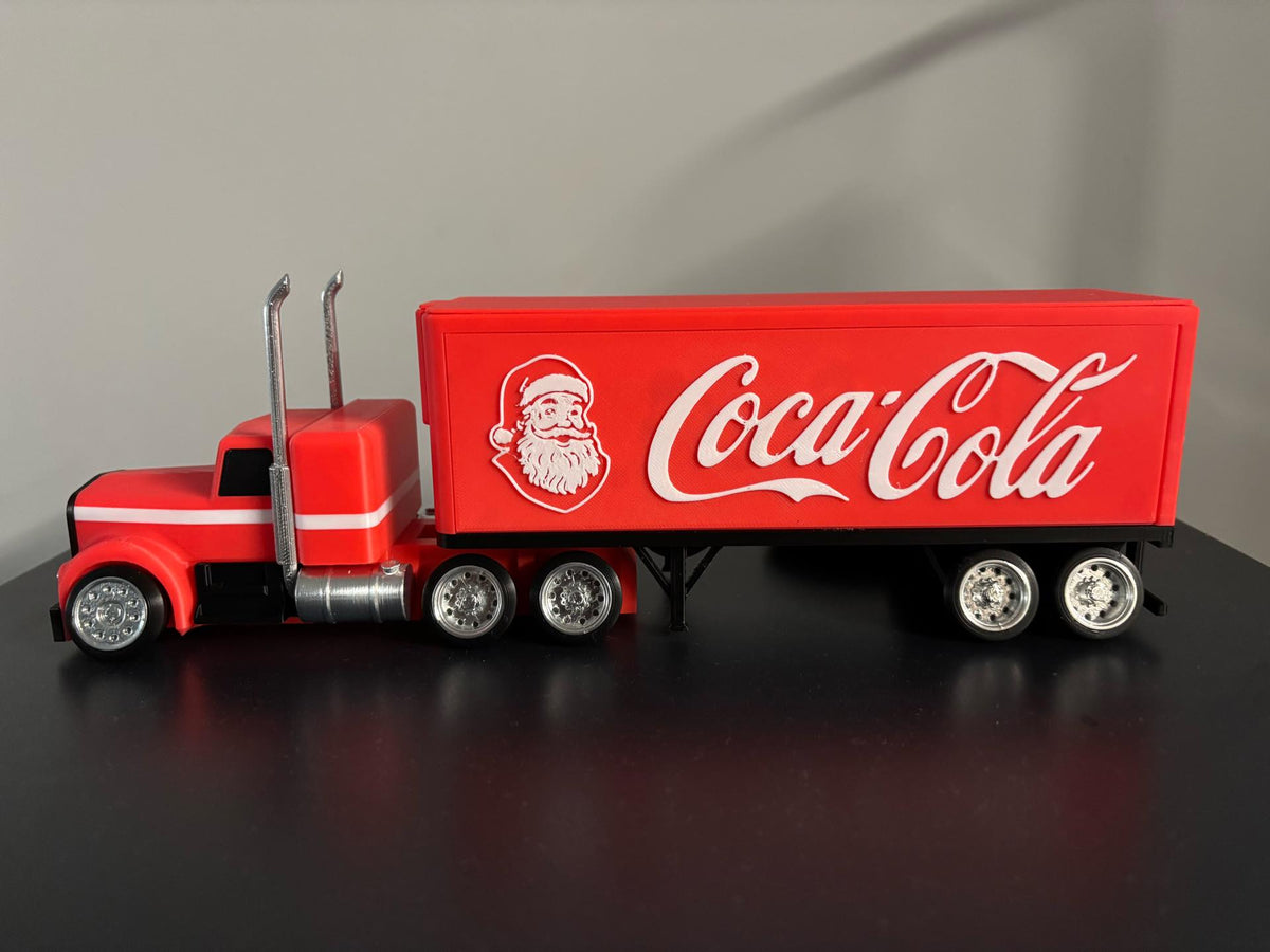 Réplica camión Coca-Cola 3D - regalo Navidad para coleccionistas fan Coca-Cola Chile