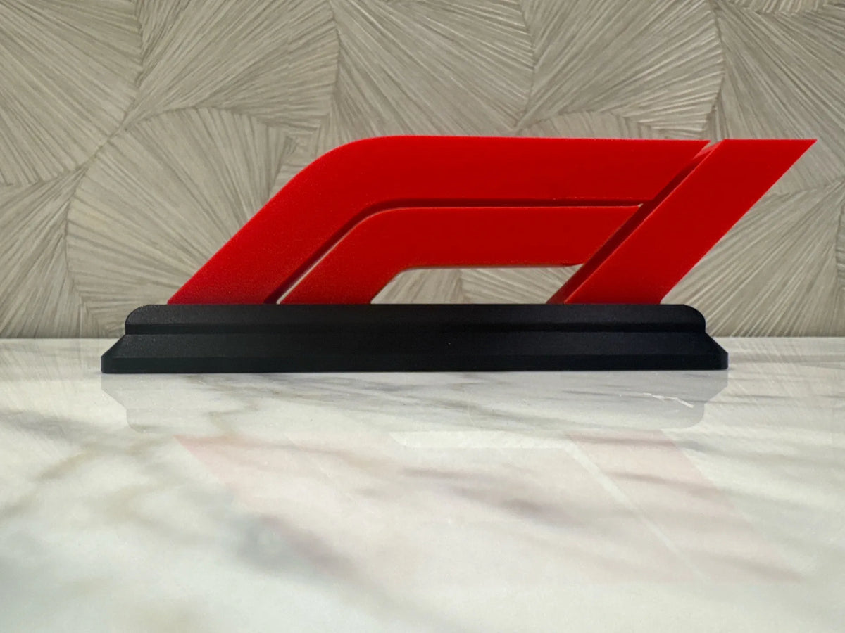 Logo decorativo Fórmula 1 F1 impreso en 3D - regalo para fanáticos de F1 Chile