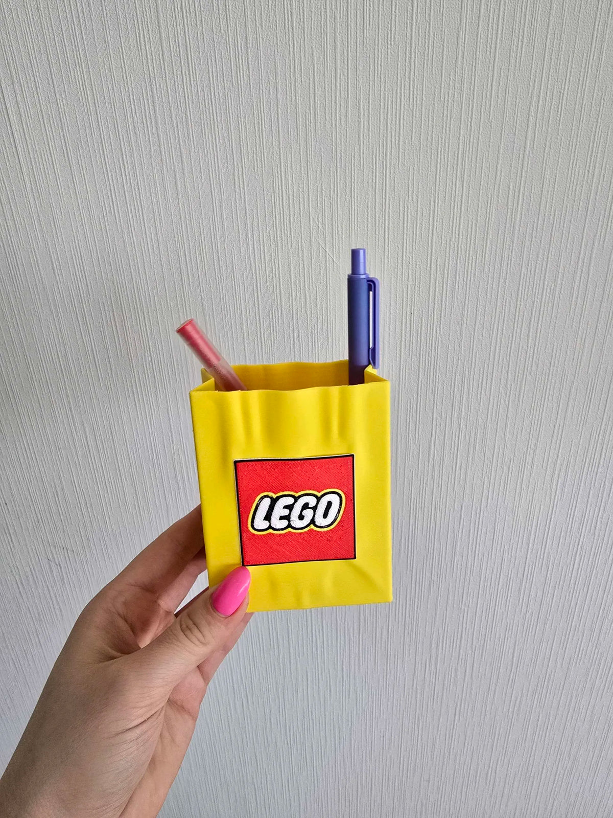 Portalápices bolsa LEGO impreso en 3D - regalo geek original para fanáticos LEGO Chile