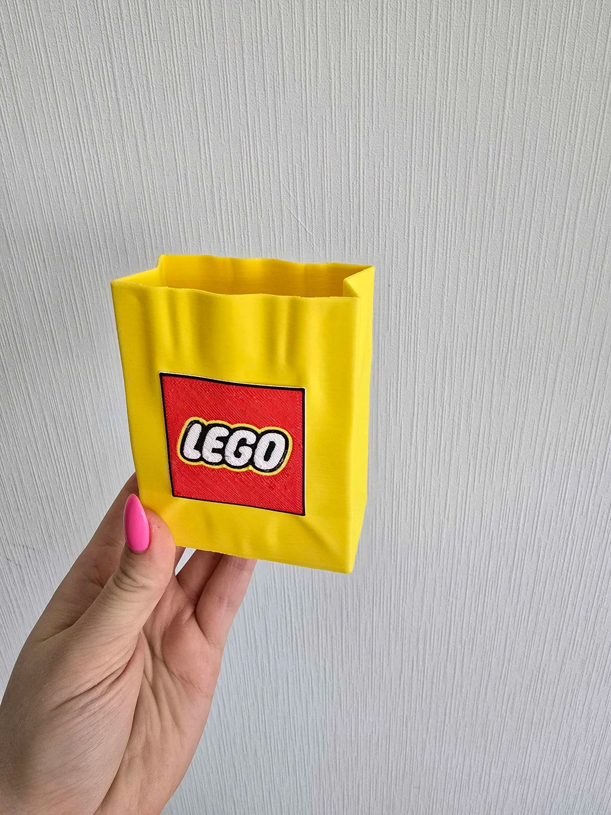 Organizador escritorio diseño LEGO 3D - regalo original para fans de LEGO Plastix3D Chile