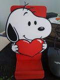 Soporte celular Snoopy corazón con base audífonos impreso en 3D - regalo original Chile