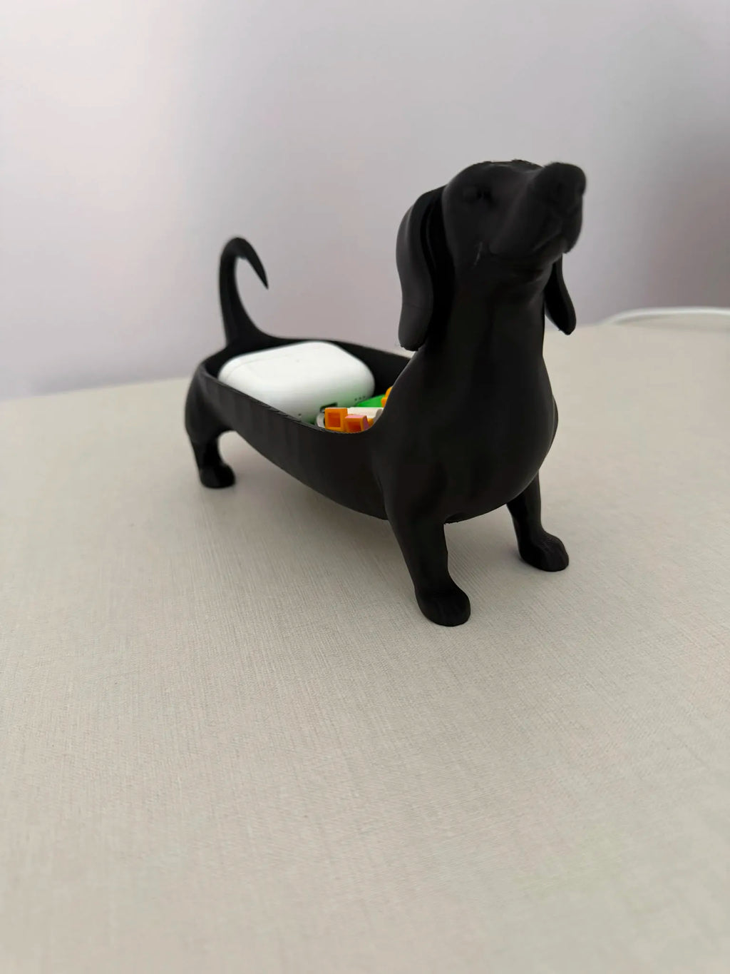 Bandeja decorativa perro salchicha impresa en 3D Chile - regalo original mascotas