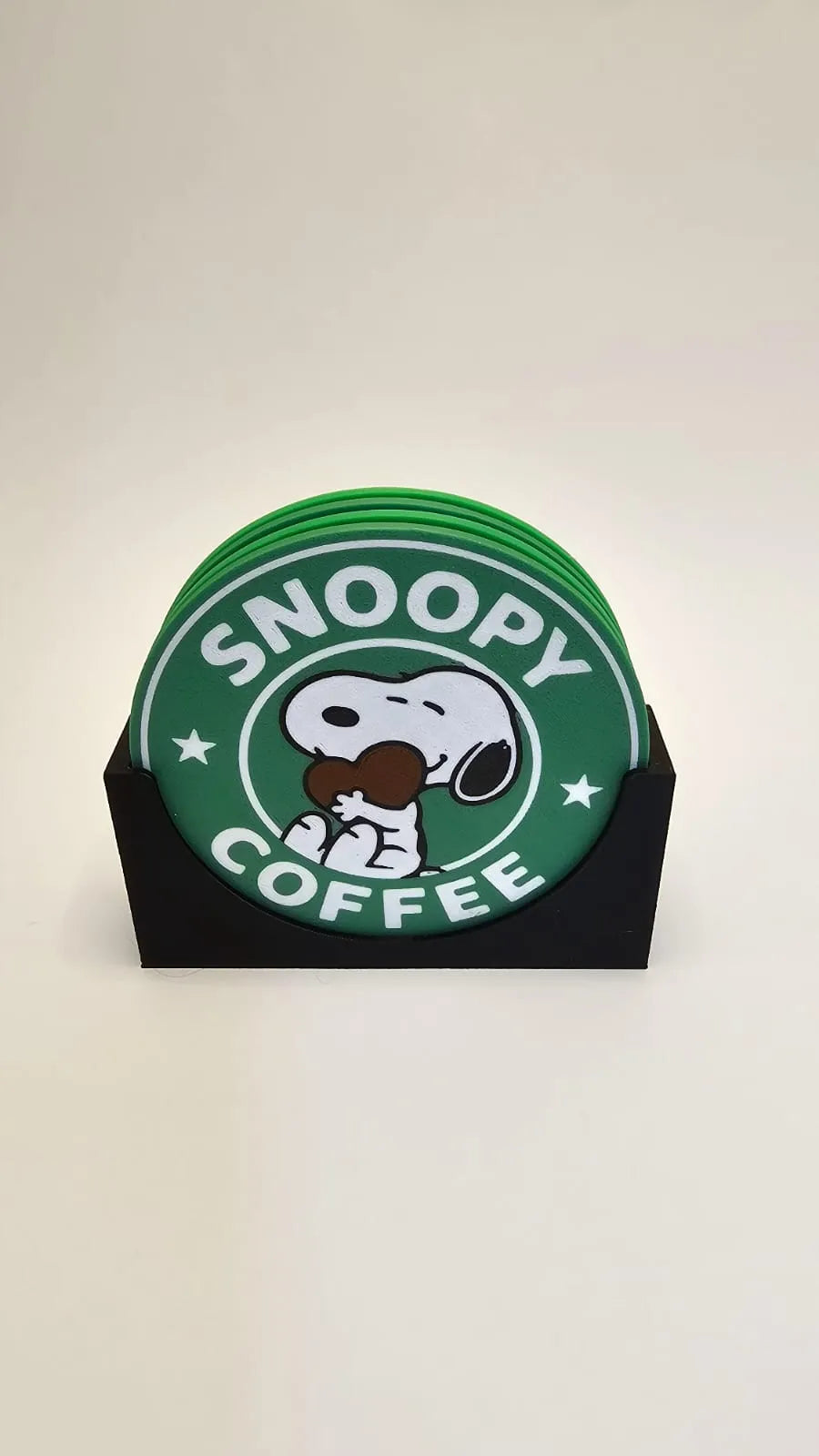 Set posavasos Snoopy Coffee impreso en 3D - regalo original amantes del café Chile
