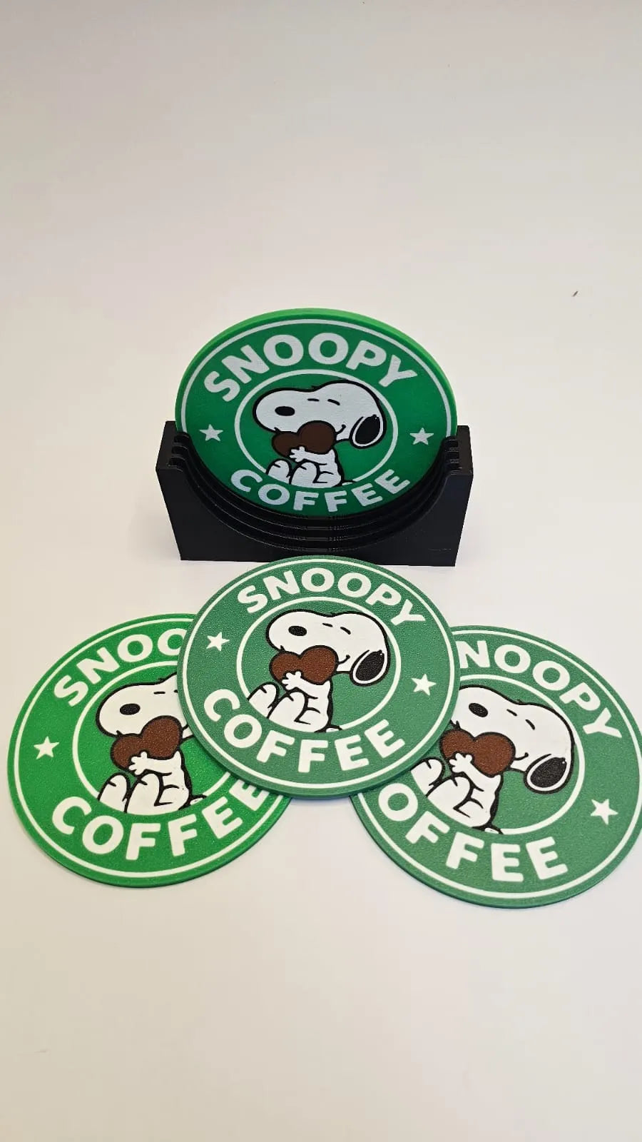 Posavasos Snoopy 3D temática café - regalo cumpleaños original fan Peanuts Chile