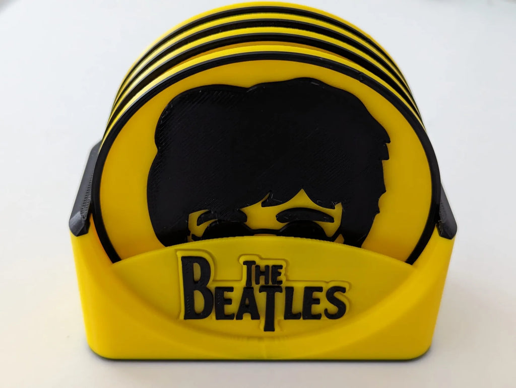 Set posavasos The Beatles impreso en 3D - regalo original para fans de música Chile