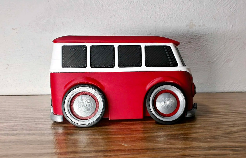 Réplica Volkswagen T1 3D - regalo viajeros coleccionistas autos vintage Chile Plastix3D